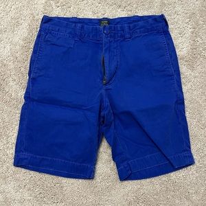 J.Crew Cobalt Blue Chino Shorts size 29